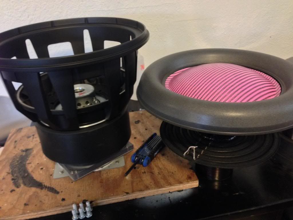 Custom Recone for JL Audio 12w7, 4 layer FW Alum Coil and Soft TC